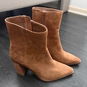 Sparrow Tan Suede Heeled Boots